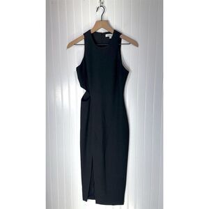 Elizabeth and James Giulia Black Cutout Dress 4 Sleek Minimalist Quiet Luxury